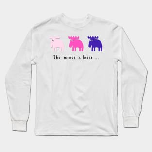 3 sweet Mooses Long Sleeve T-Shirt